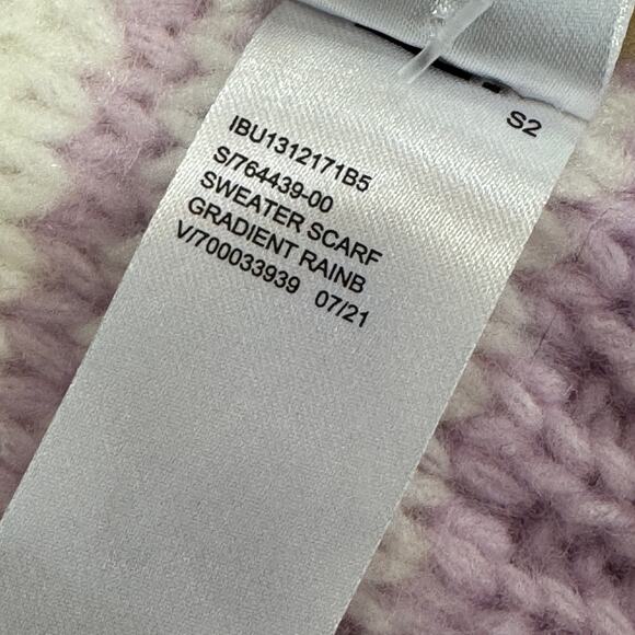 OLD NAVY Sweater Scarf Gradient Rainbow Knit Winter Scarf NEW - Picture 4 of 5